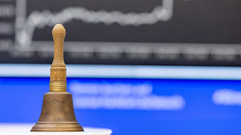 IPO bell in front of DAX board